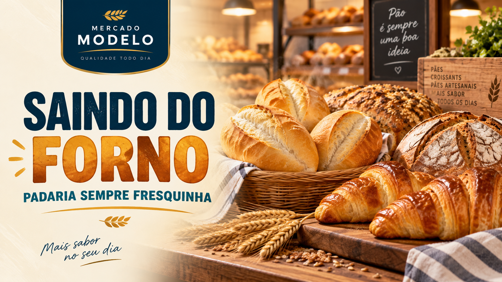 Campanha demonstrativa de padaria